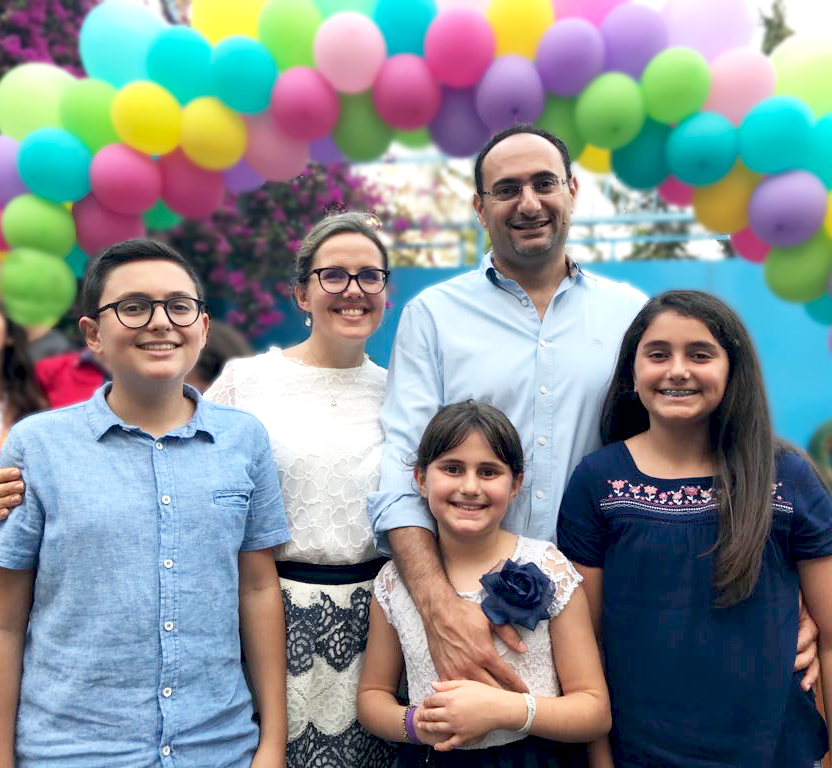 Hikmat Kashouh and his family